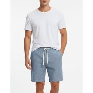 Lands' End Comfort First Knockabout Deck 7" shorts Blue Chambray Size XL 40-42